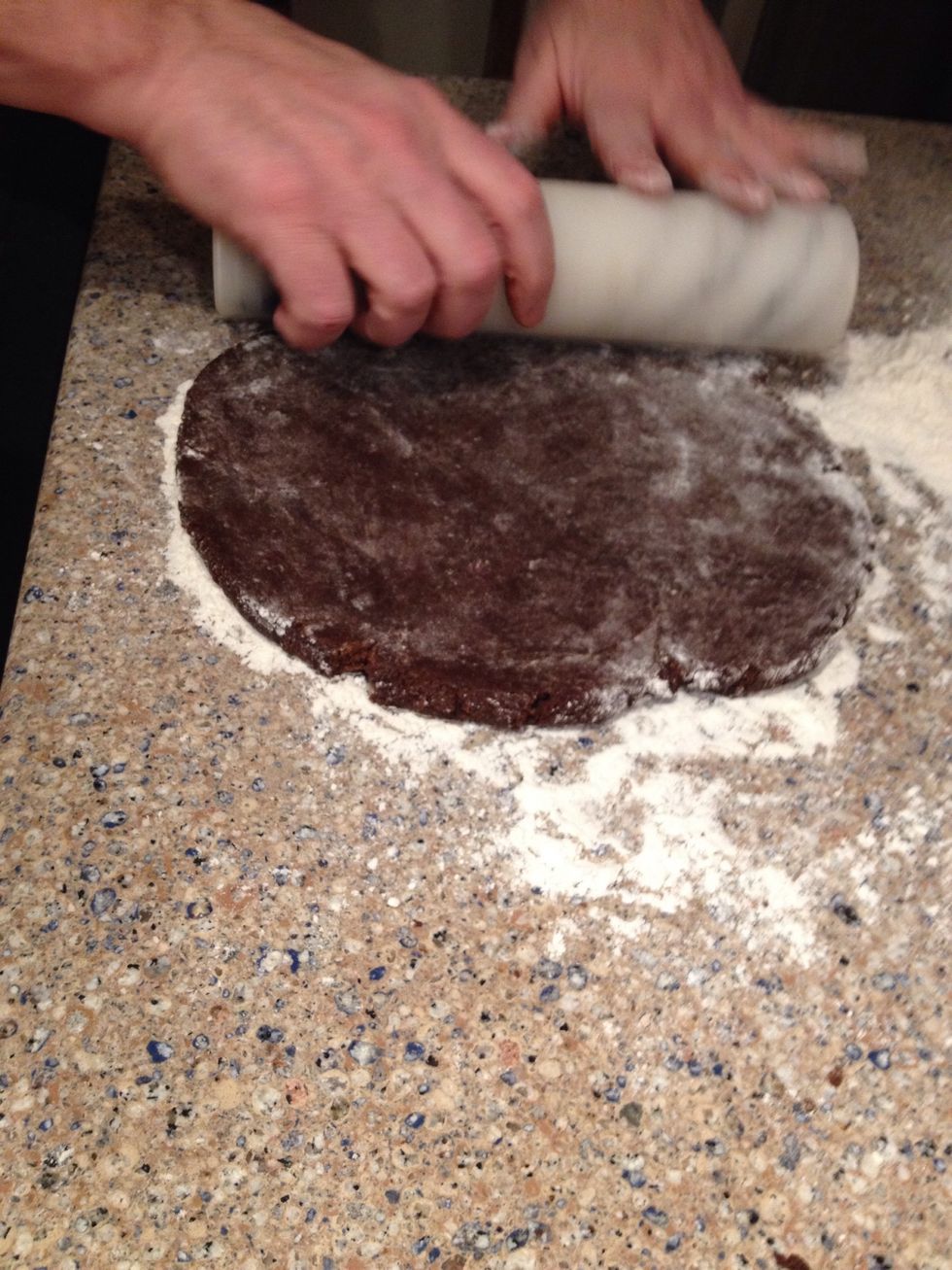 See how thick it's rolled out to? :)