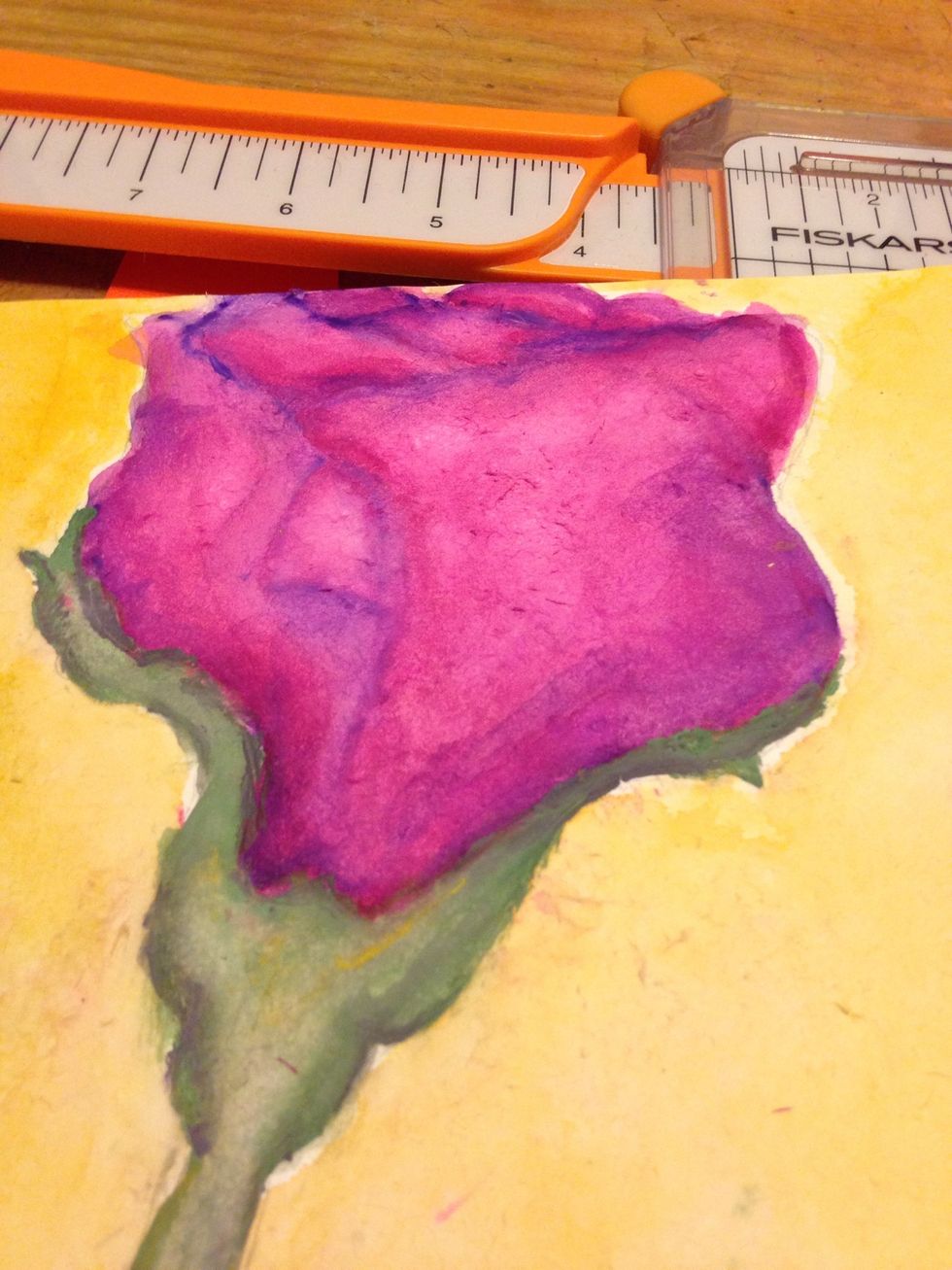 See! (I painted up too high, but you get the idea)