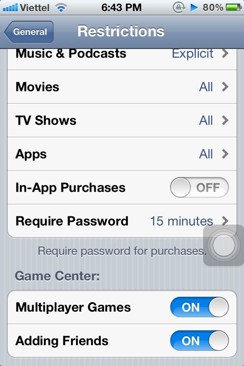 See? I turned in off there.