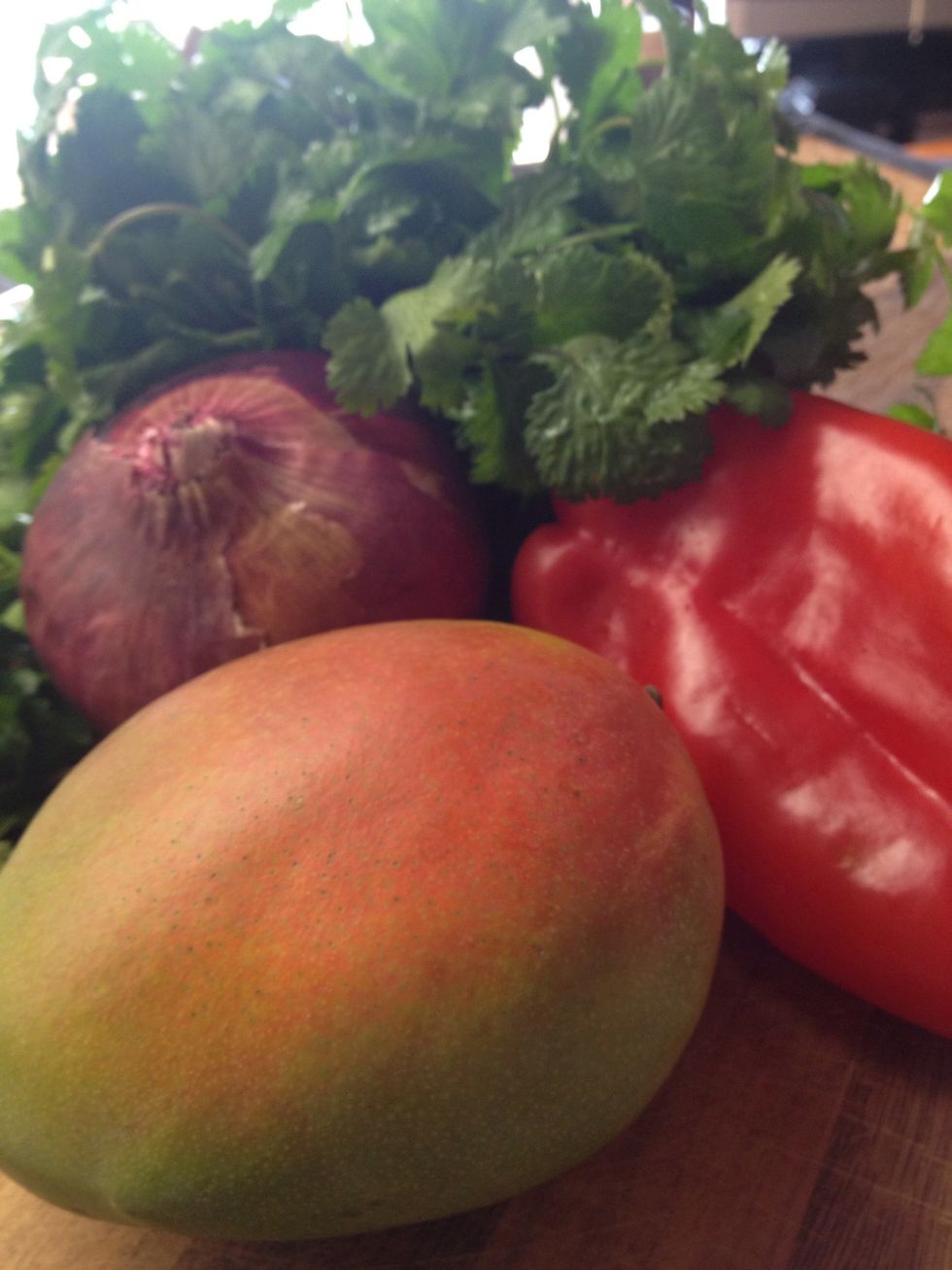 See ingredient tab. Yields 2-4 servings as a garnish. Double recipe for more.