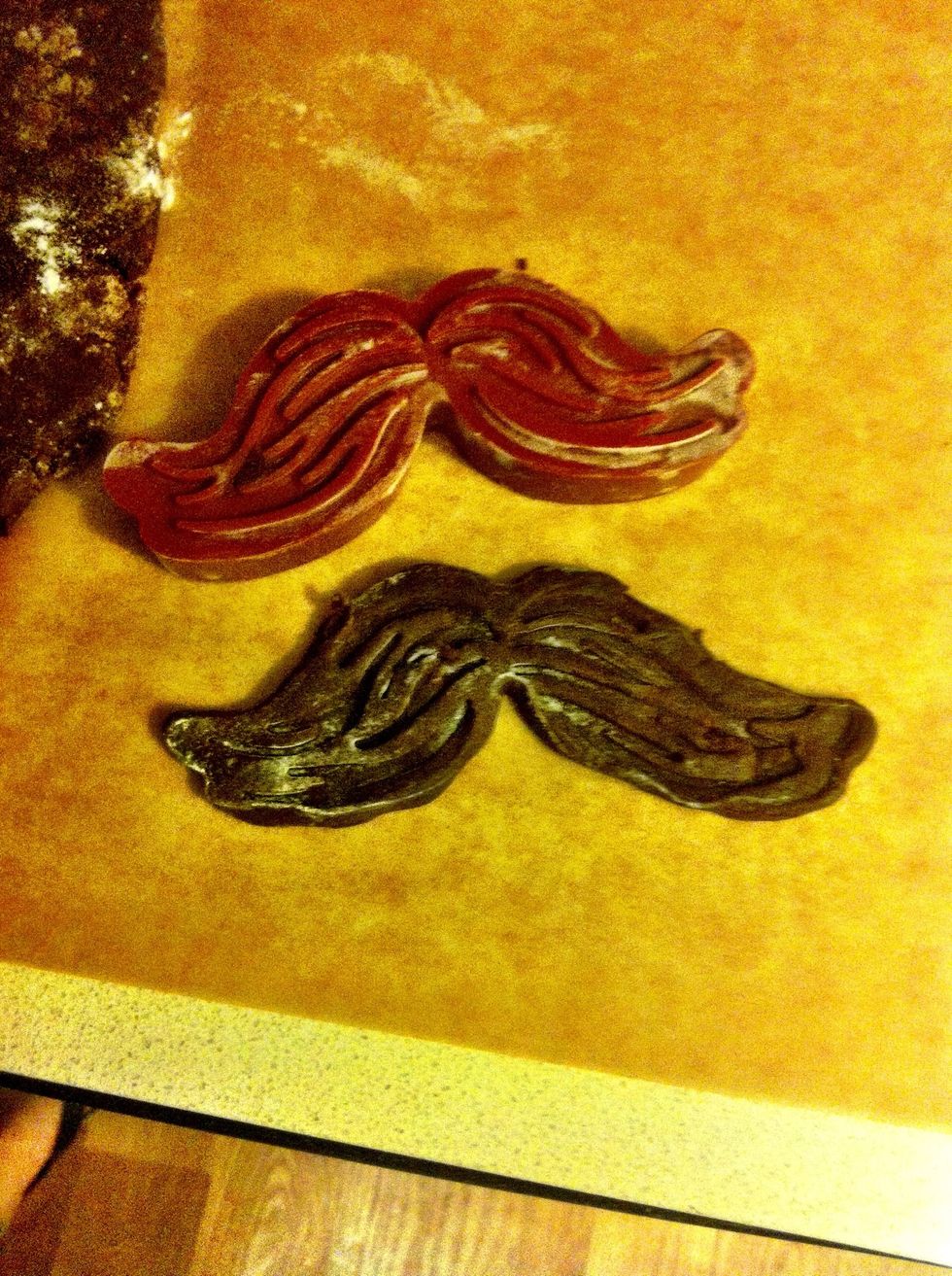 See! Look at this perfect Ned Flanders cookie 'stache!