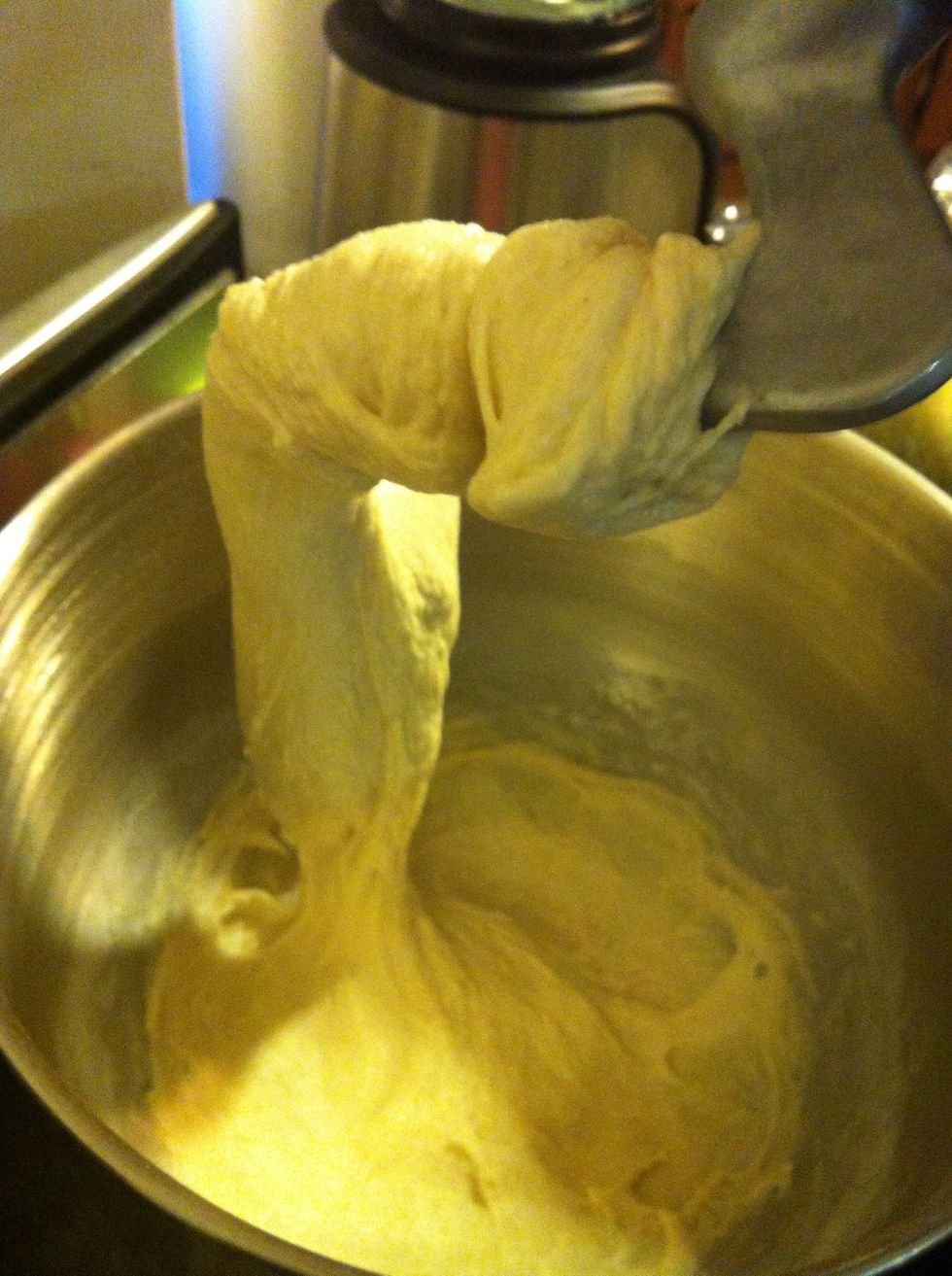 See nice and smooth. When it's like this and there are no visible butter chunks you're done!