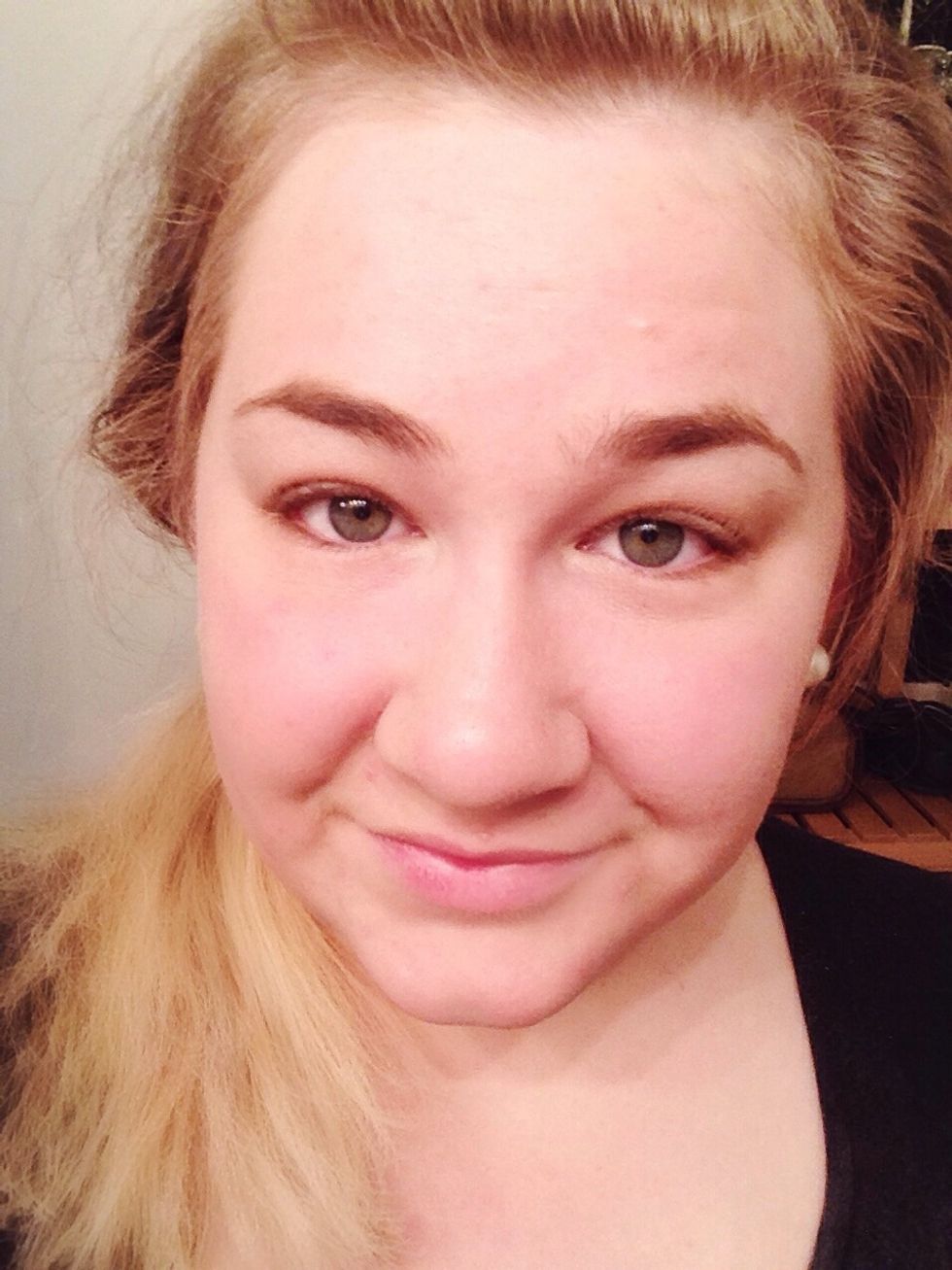 See previous eye makeup guide for steps.