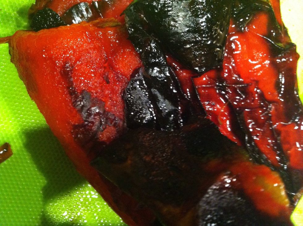 See the burnt bit just use ur hand to peel them off and u will see pretty little thing inside