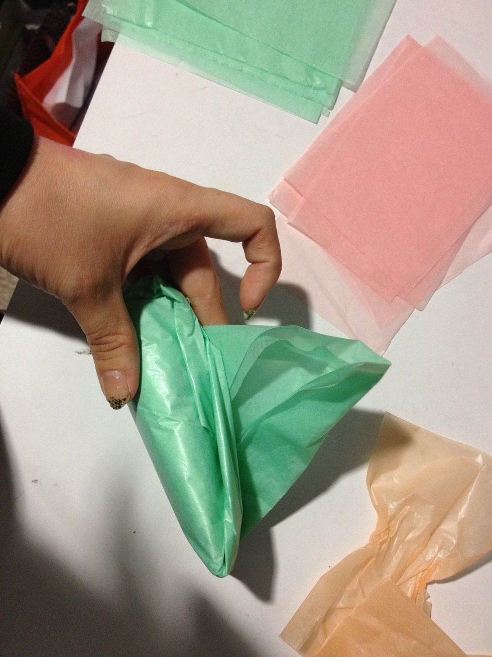 See the gap created? Hide the end of the paper there