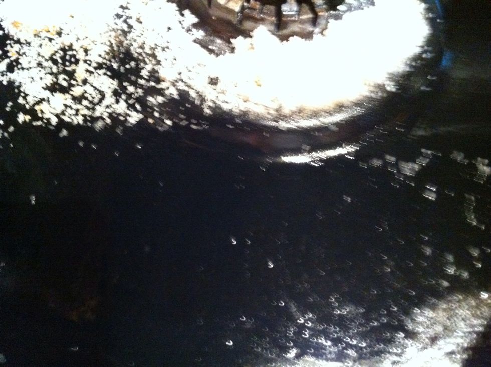 See? The salt scrubs it right off.