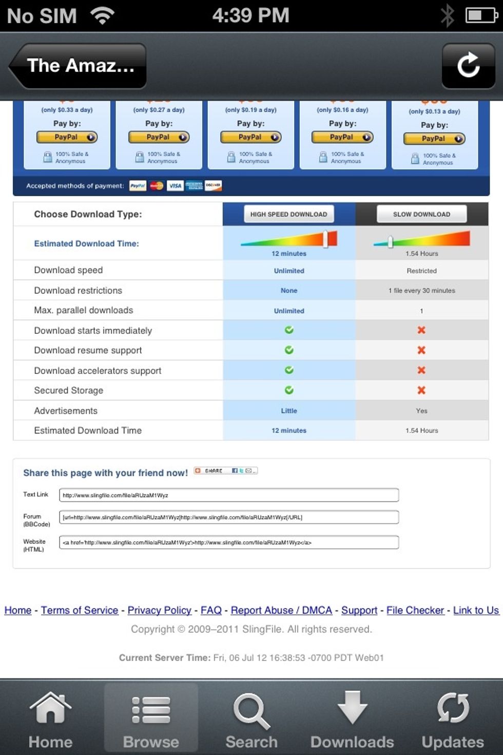 See the slow download button? Click that. Then wait.