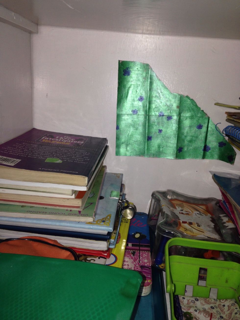 See this is my drawer In which I keep my books and blah blah blah and this is