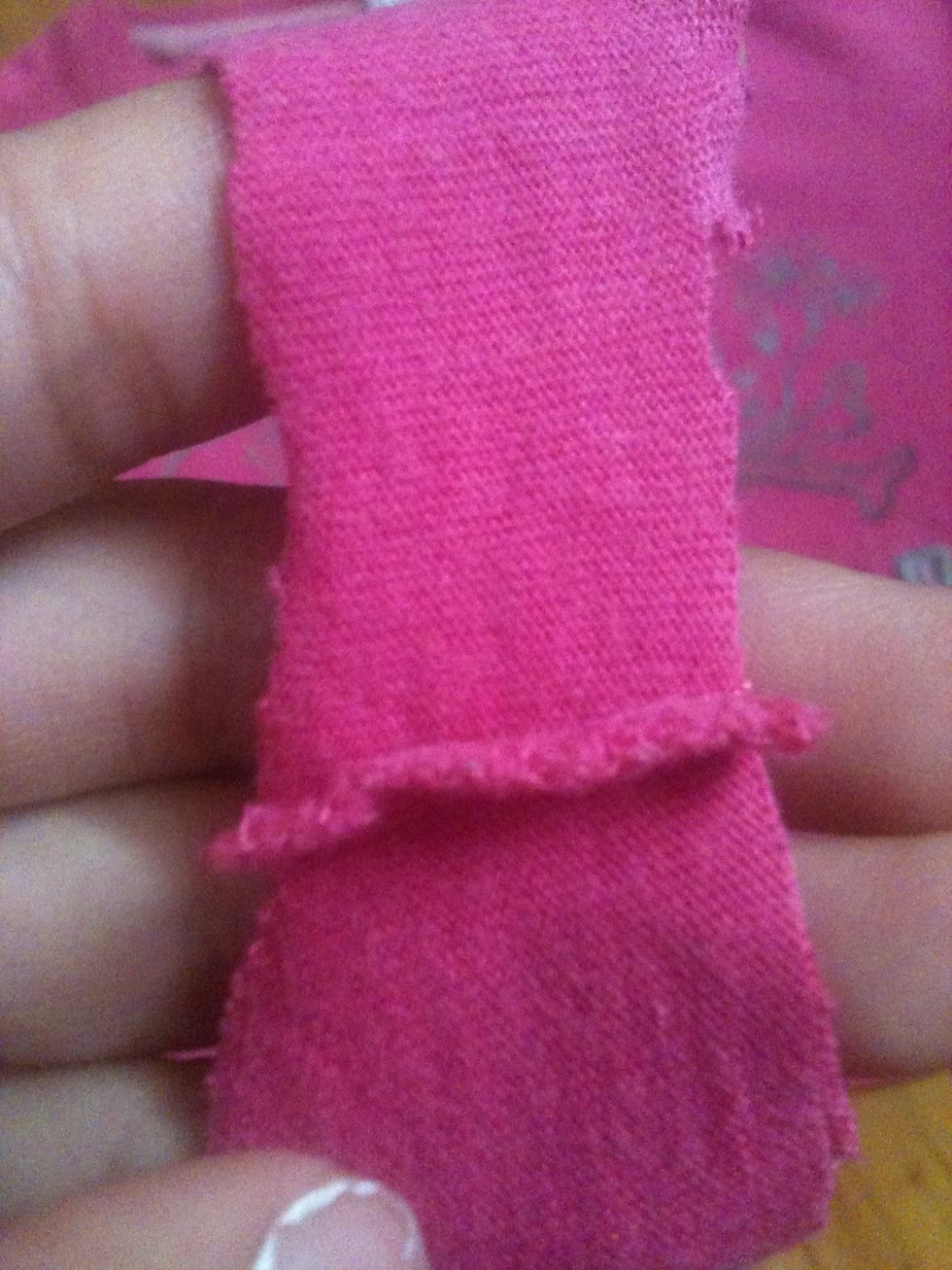 See this? you're gonna cut at both ends.