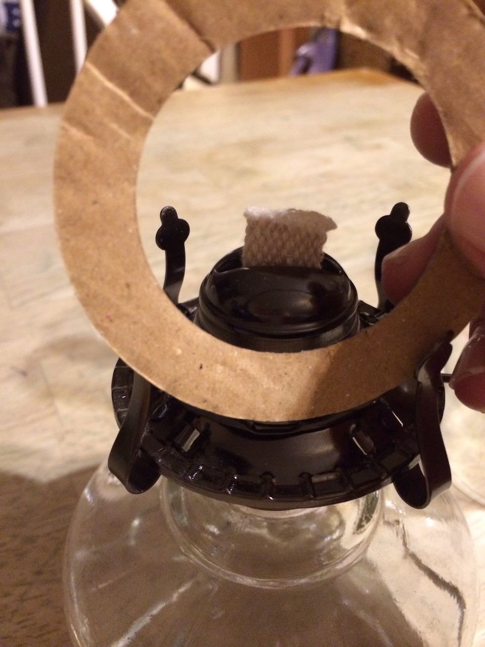 See when I turn it over? Cardboard.
