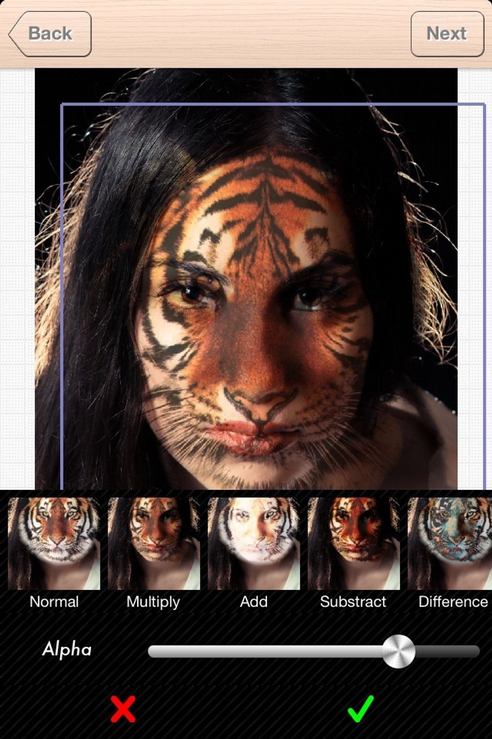 Selec a blend mode depending on your skin color and the effect you want. I am using "multiply" for this guide.