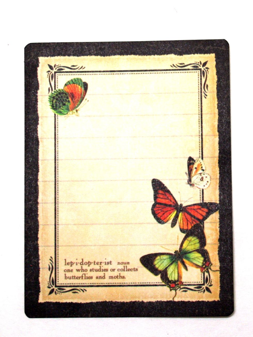 Select a 3 x 4" journaling card from the Ephemera pack.