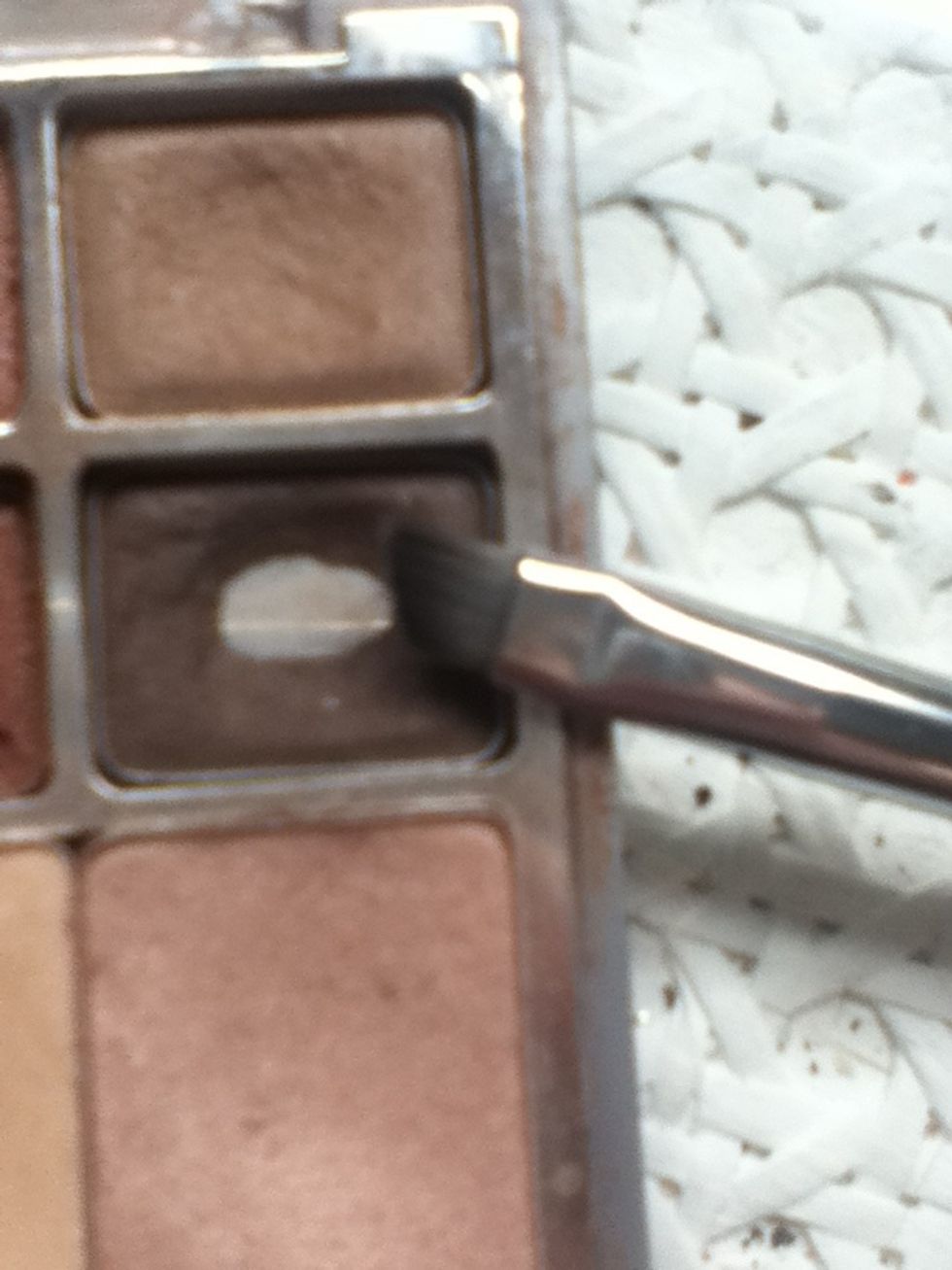 Select a brow/eye shadow that matches or is slightly off your hair colour. You may end up using more than one colour to creat your final shade.