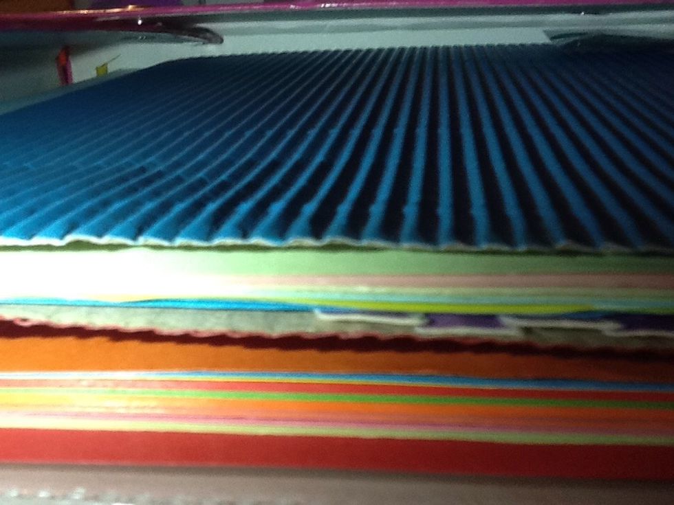 Select a colored or plain paper