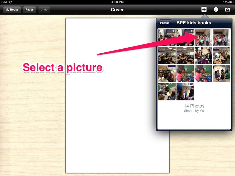 Select a picture from your camera roll. Students could use a variety of drawing apps to make illustrations. I really like SketchBook Pro.