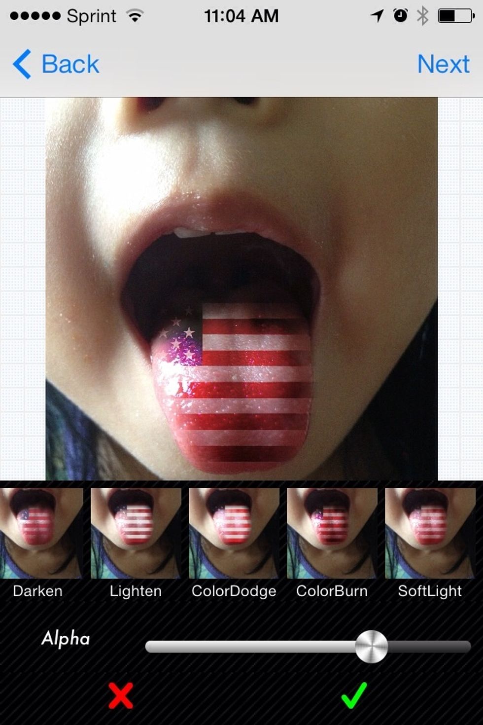 Select a right blend mode to make it looks nature. In this guide we picked 'color burn' mode.