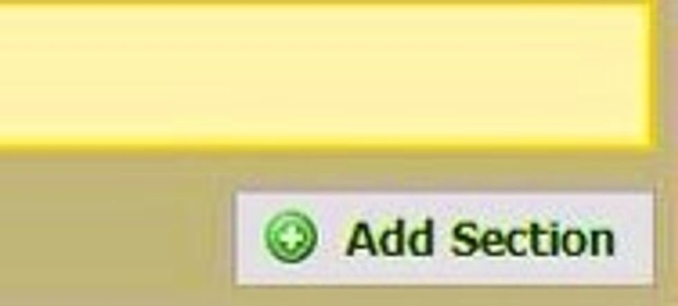 Select Add Section to add a section to your portfolio,