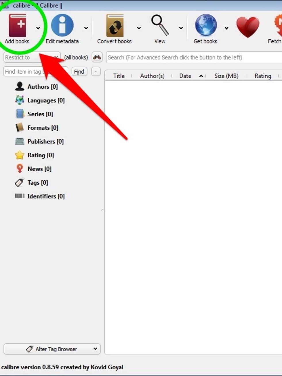Select ADD TO DEVICE (Top Left of Screen)