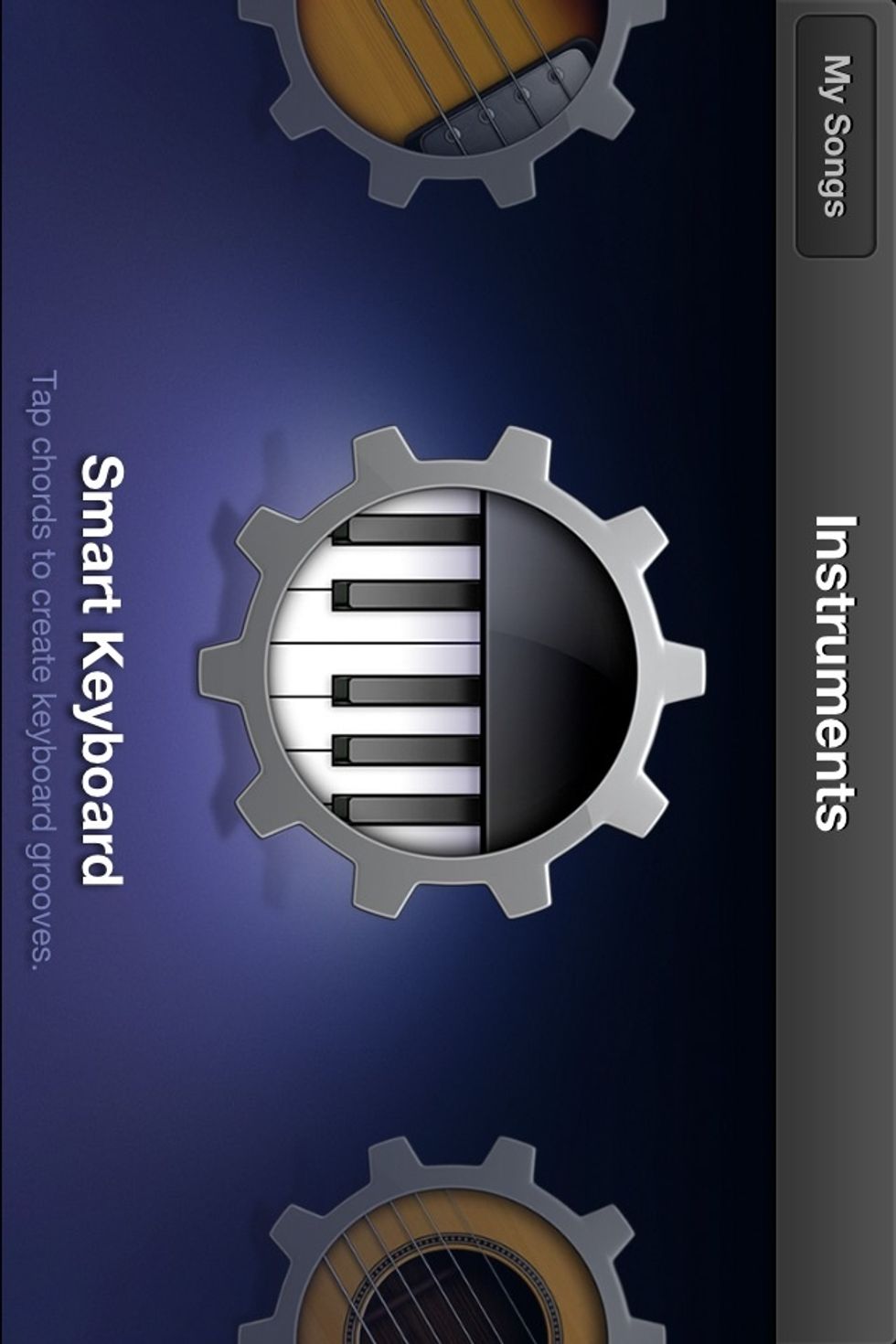 Select an INSTRUMENT (I selected a Smart Keyboard to create a quick tone.)