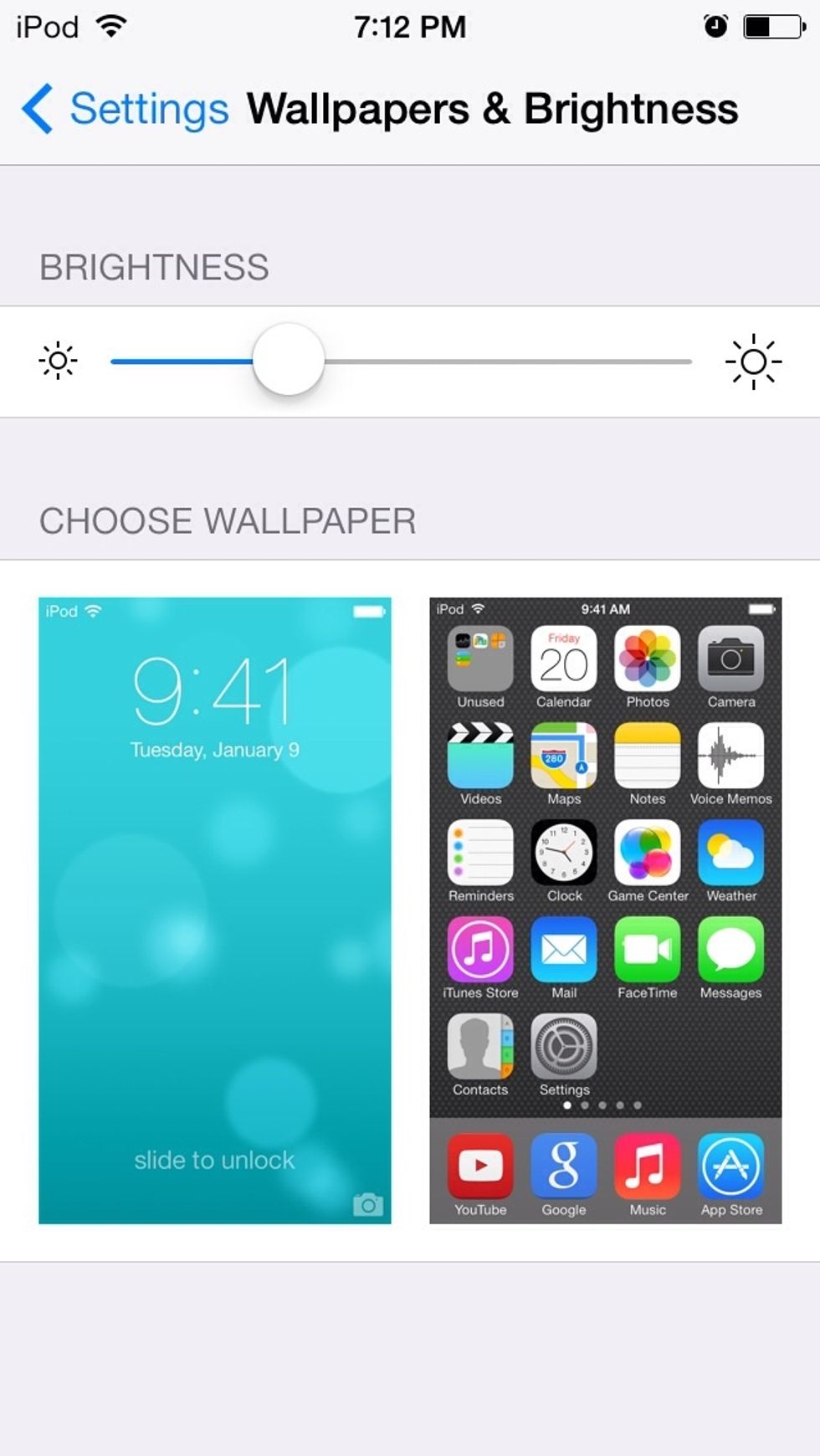 Select Choose Wallpaper.