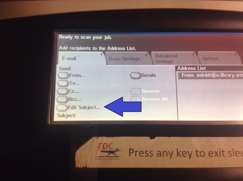 Select Edit Subject...