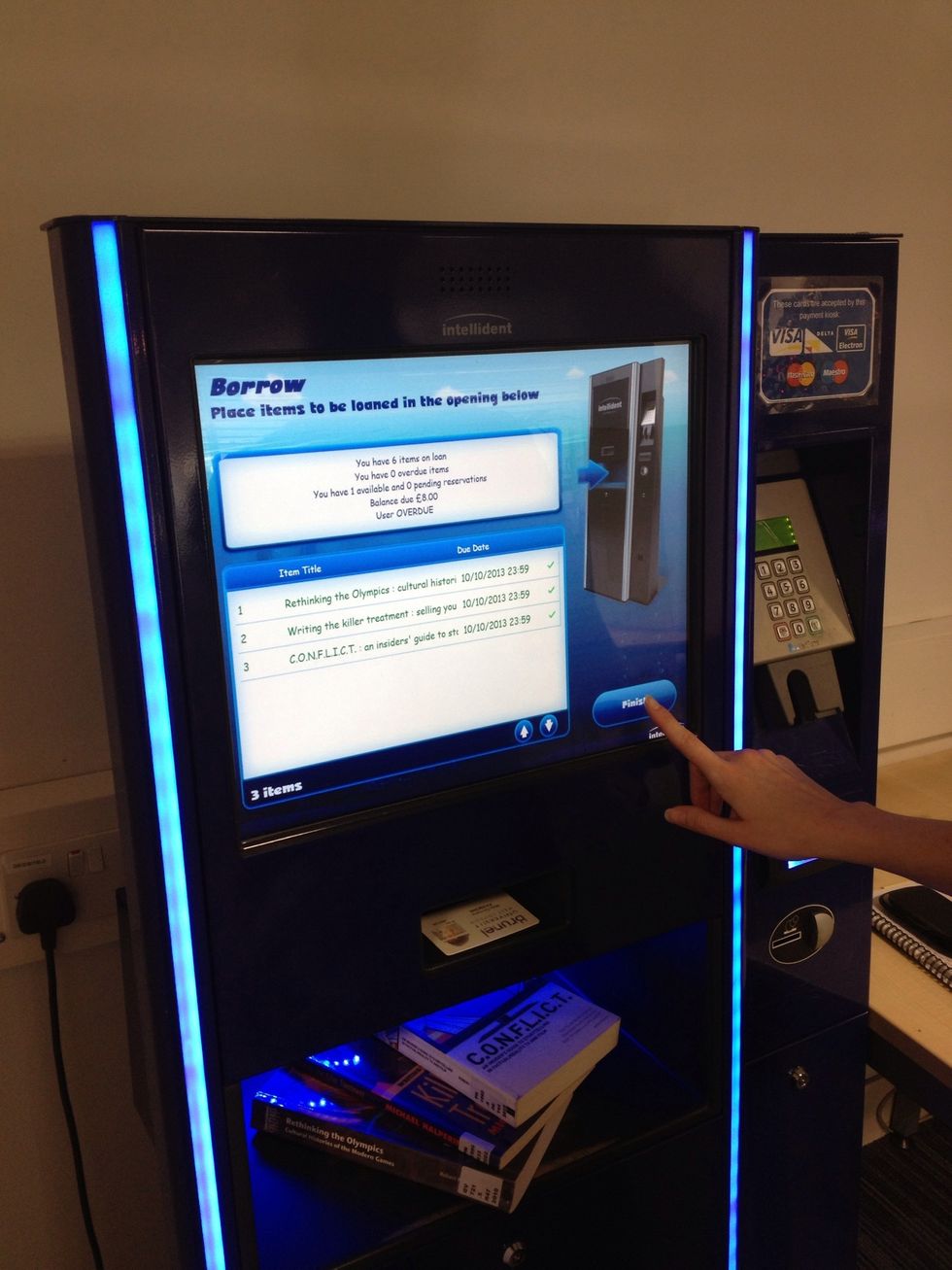 Select 'finish' when everything shows green in the list.