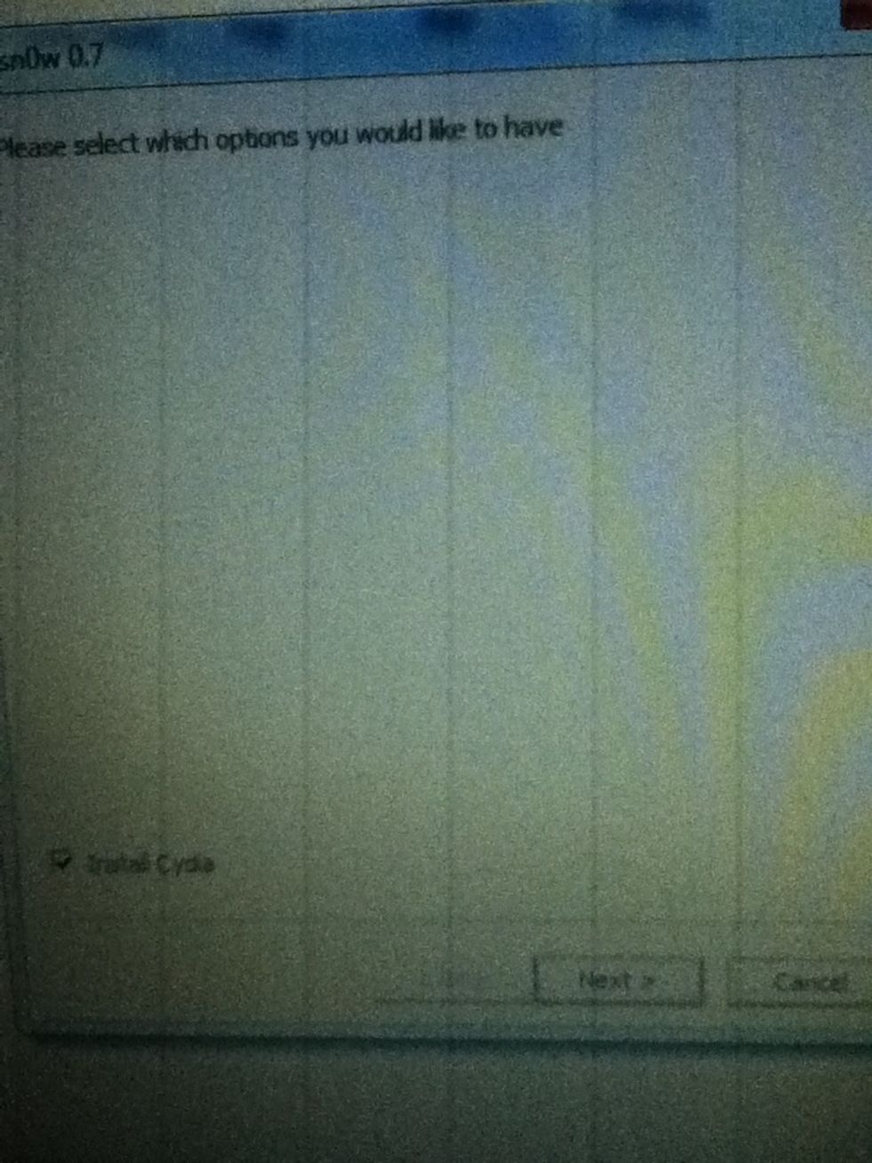 Select Install Cydia then Next