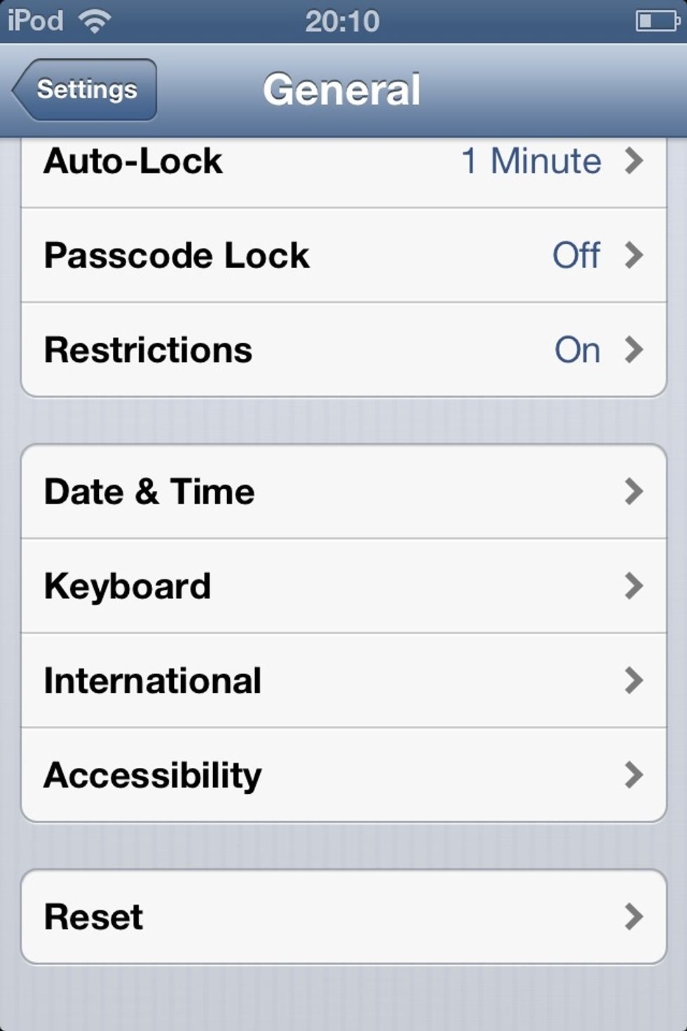 Select 'Keyboard'.