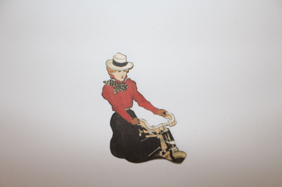 Select one of the Typography cards and cut out the central figure