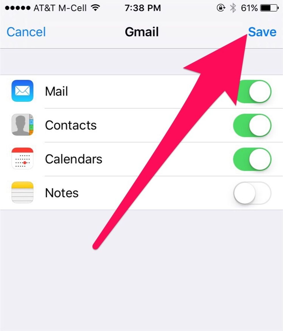 Select "Save."