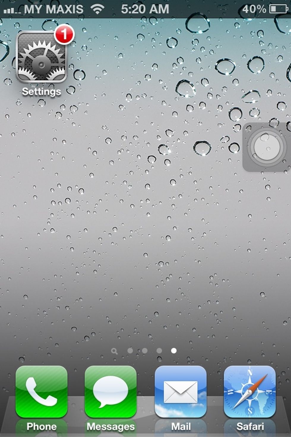 Select "Settings" app