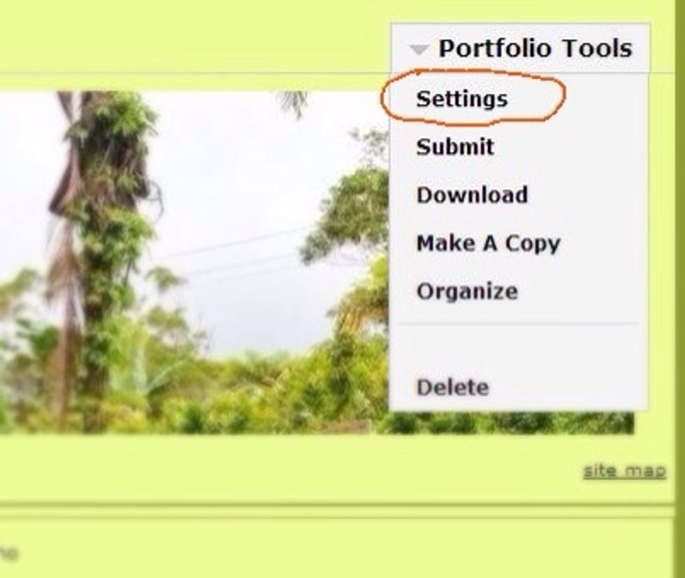 Select Settings.