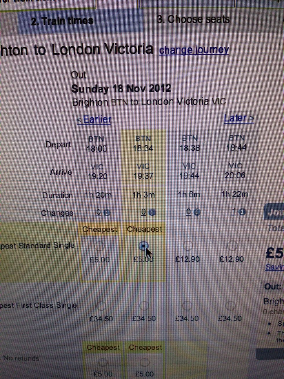 Select the 18:34 from BTN as shown in the picture.