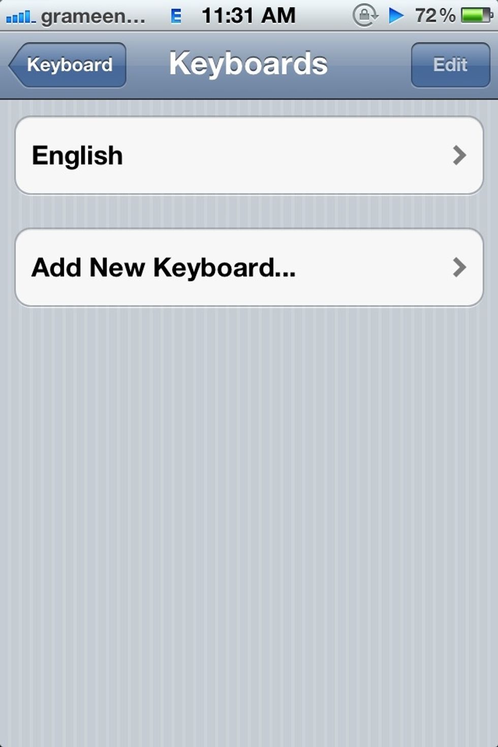 Select the add new keyboard option and you should be seeing a list of all the keyboards available.