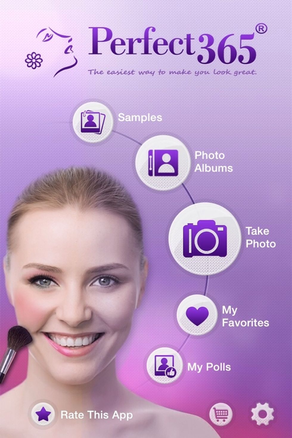 Select the camera, or choose a photo from your albums...