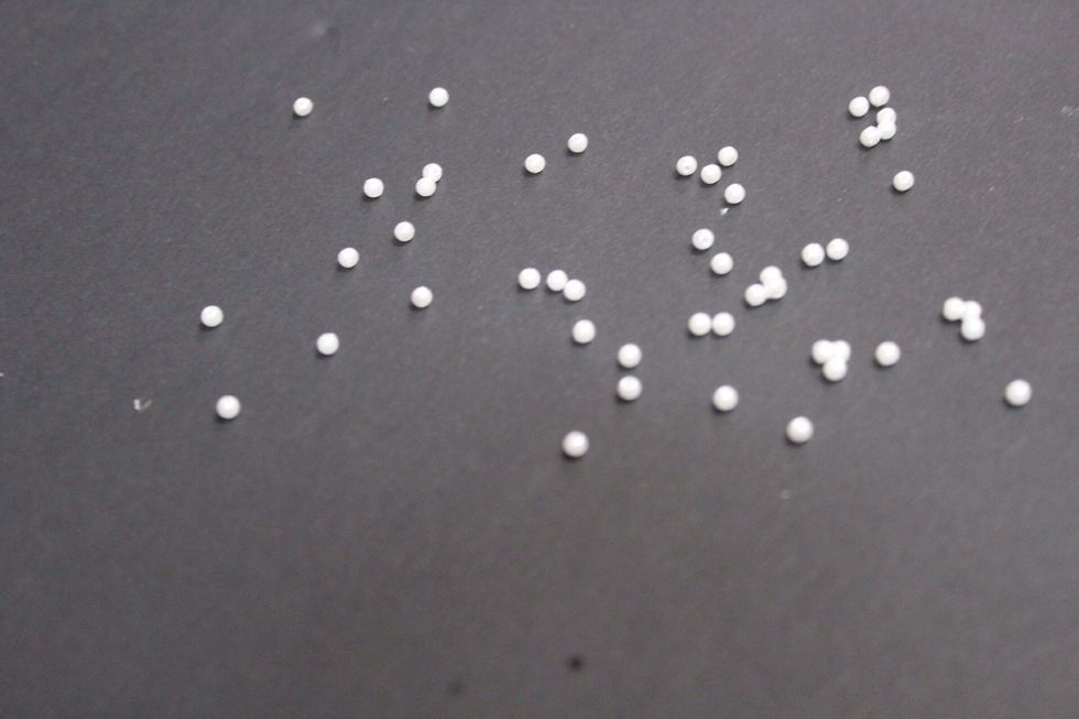 Select the color of your beads.I am using white beads.