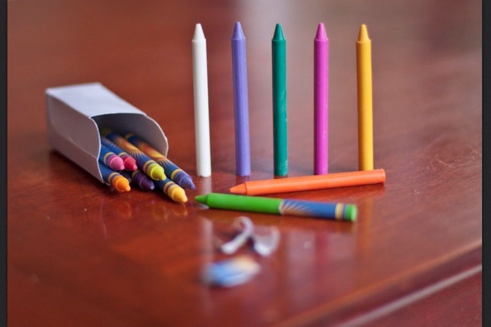 Select the colors you'd like and peel them bare.