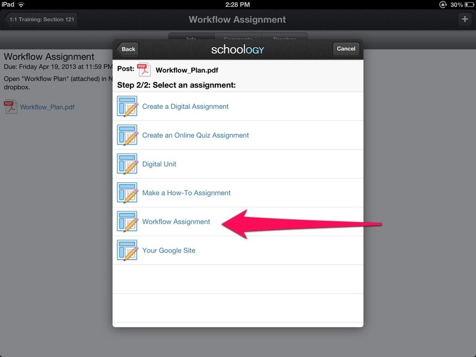 Select the correct assignment
