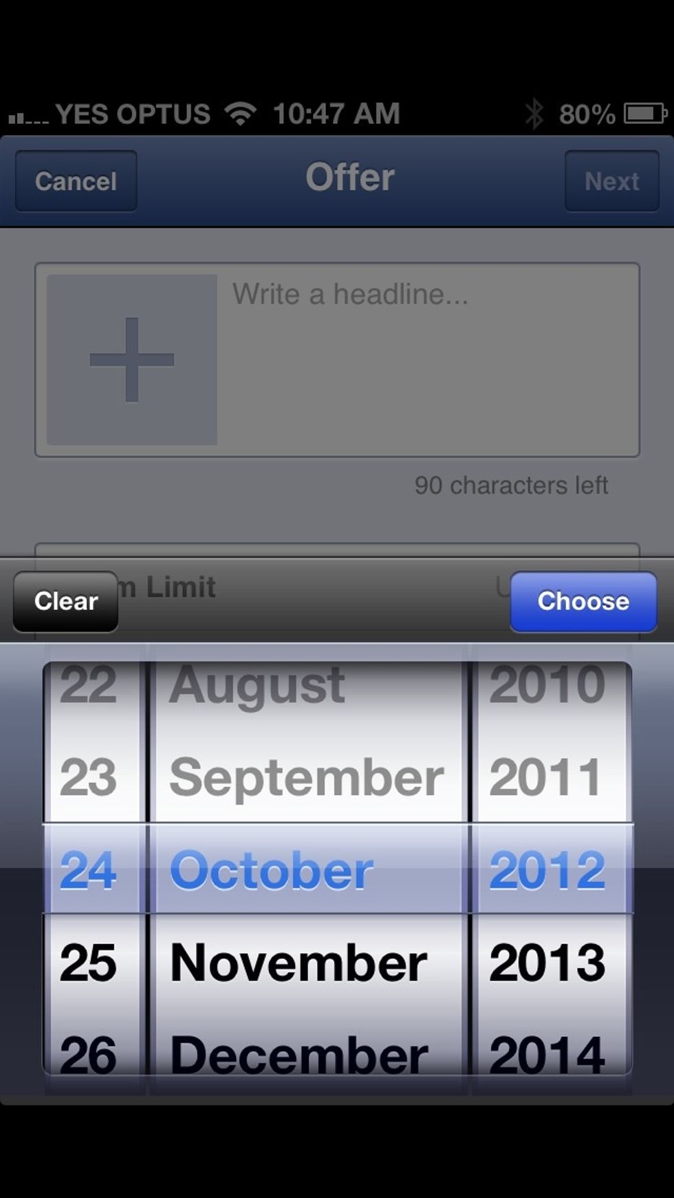 Select the expiry date. If you select a certain date but then in preview it's the day after, don't be alarmed as this is just the default setting from Facebook.
