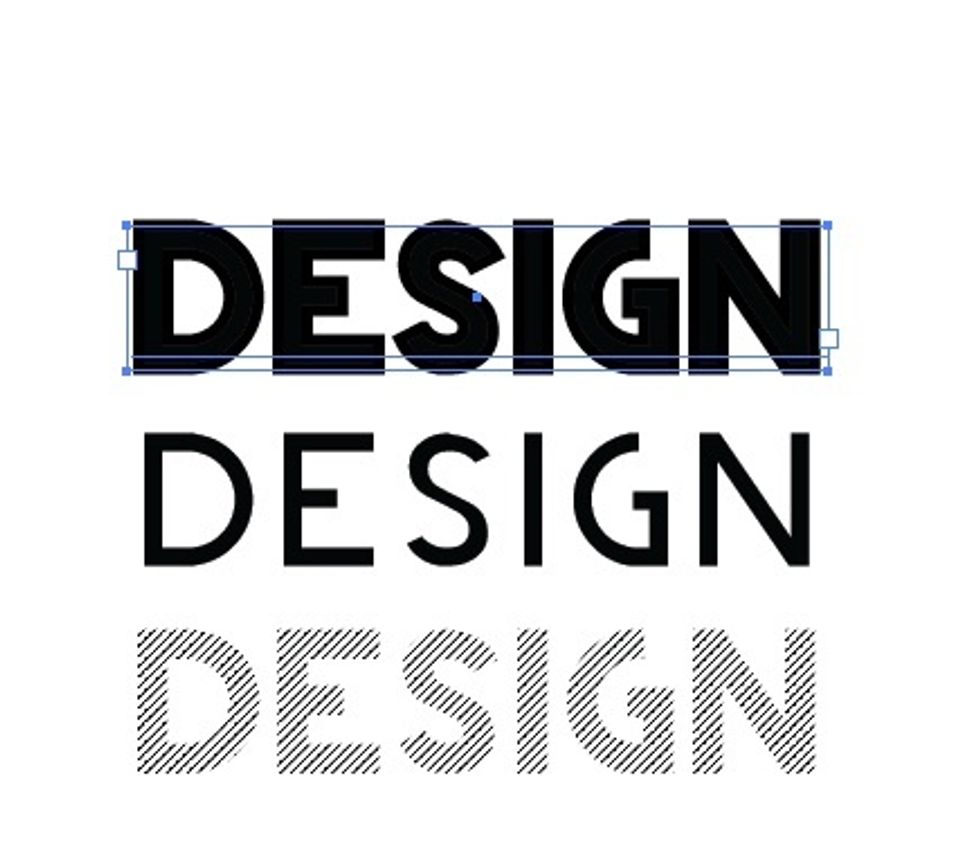 Select the first word and make the Line Thickness 5pts in Black colour. Comment if you are not sure how to do this.