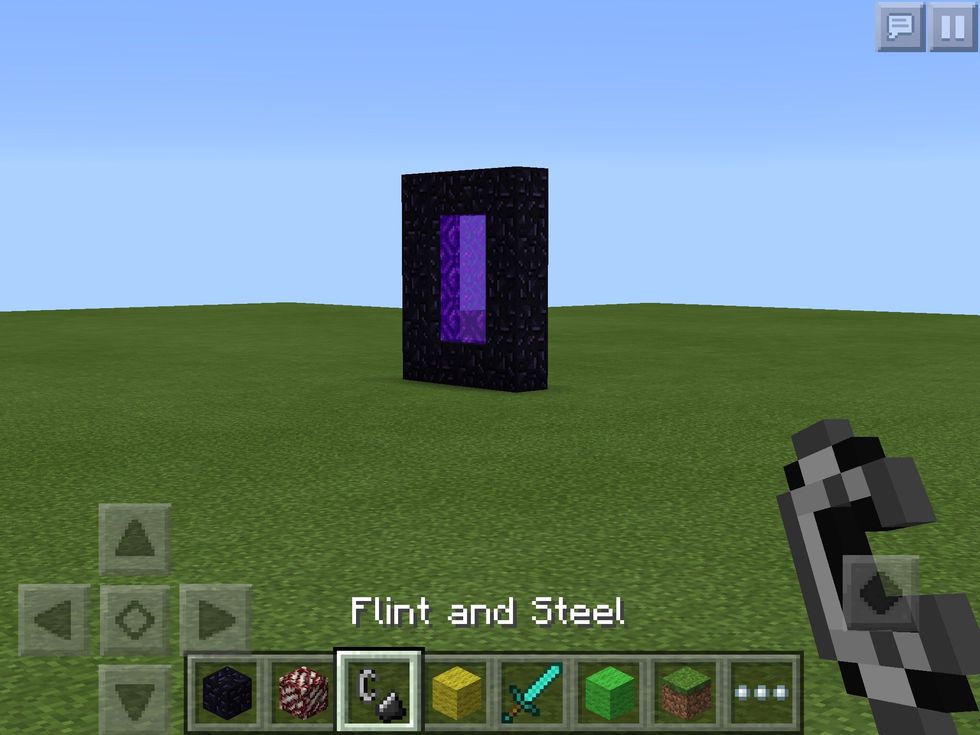 How to make a nether portal in minecraft pocket edition B+C Guides