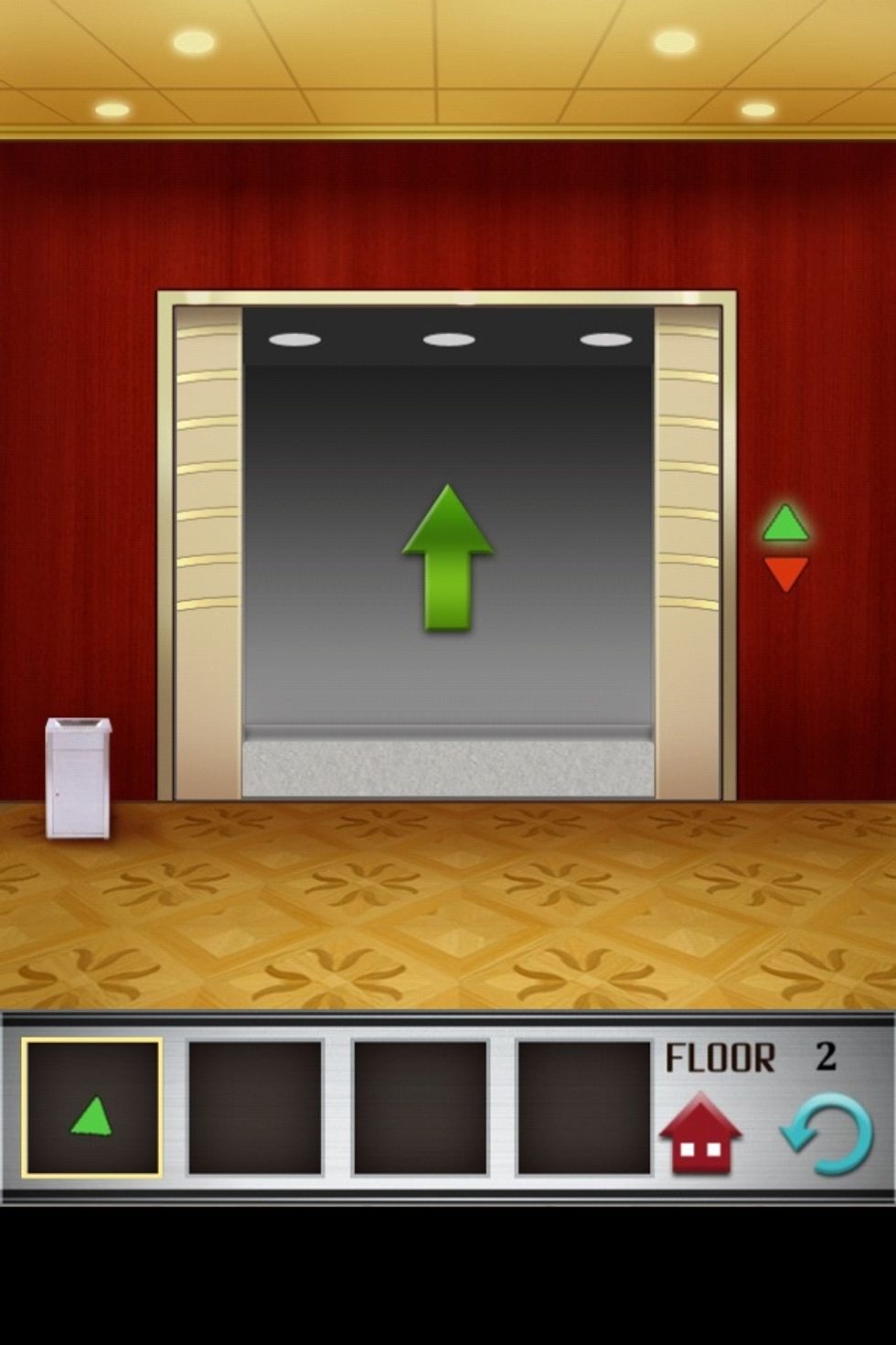 Select the green button and put it where the green button should go