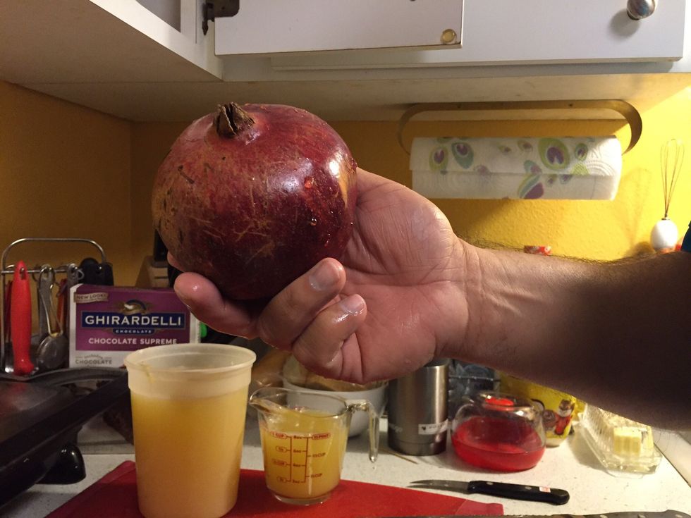 Select the juiciest pomegranate you can find.