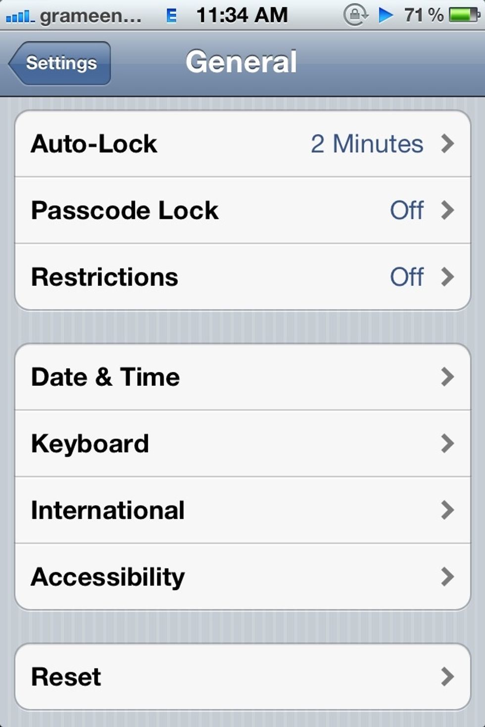 Select the keyboard menu