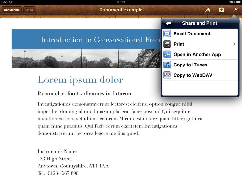 Select the last menu option - Copy to WebDAV.