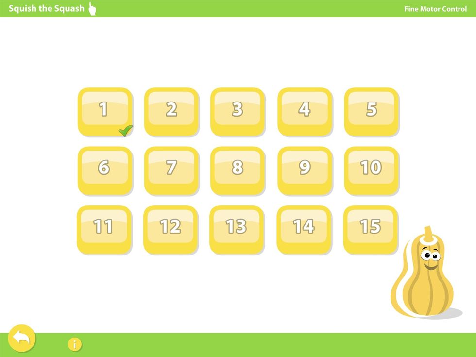 Select the level. Each level gets progressively more challenging.