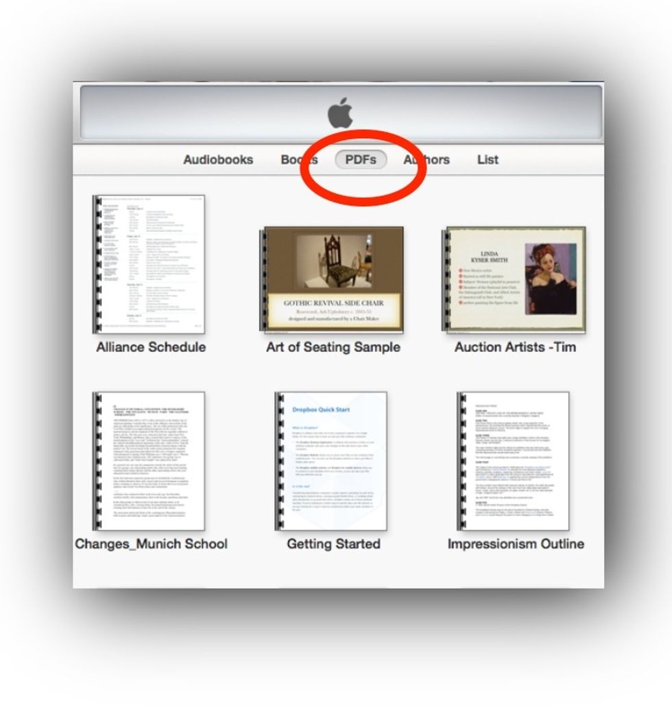 SELECT THE PDF TAB ALONG THE TOP.