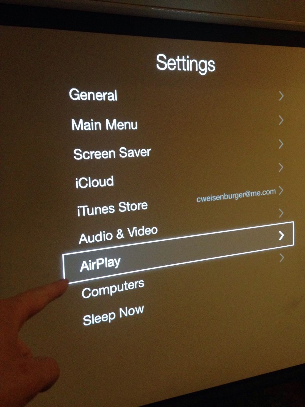 Select "Use this speaker for hideaway speaker"