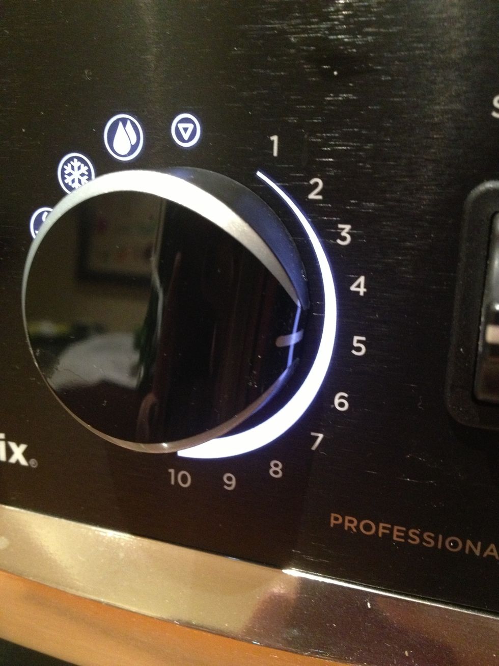 Select variable 5, and pulse 10 times, or until coarsely chopped.