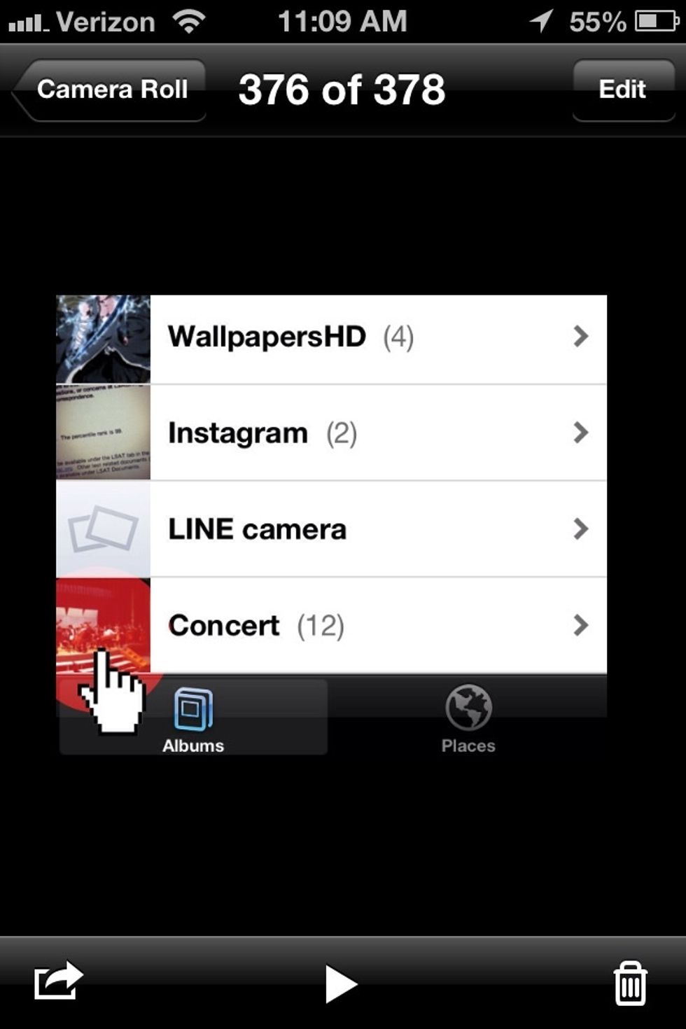 Select your photo album